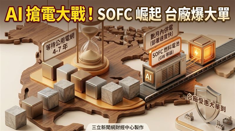 北美電網排隊接電　燃料電池台廠受惠曝