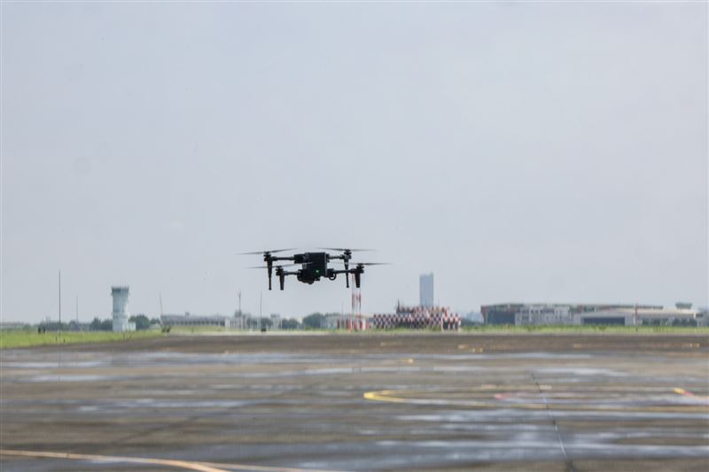 空軍11日模擬敵無人載具襲擾（圖／軍聞社提供）