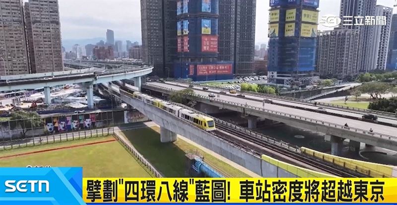 新北市未來捷運路網將達到189公里,182座車站,相當於每10萬市民享有4.5座車站,密度超越東京與首爾
