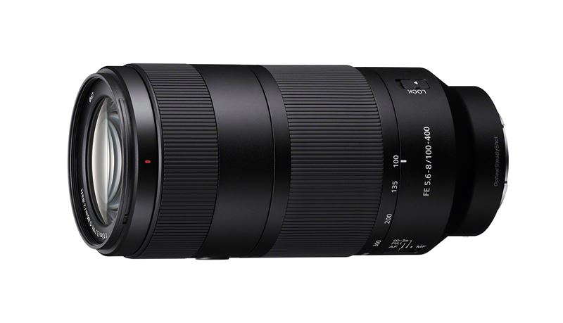 Sony FE 100-400mm F5.6-8 OSS全片幅Alpha™ E接環超望遠變焦鏡頭。(圖/Sony提供)
