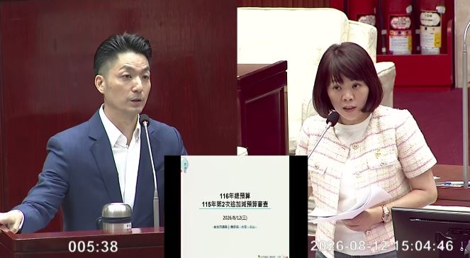 簡舒培質疑李政軒辭職原因蔣萬安蓋牌,但蔣萬安反嗆要他洩密嗎(圖/翻攝畫面)