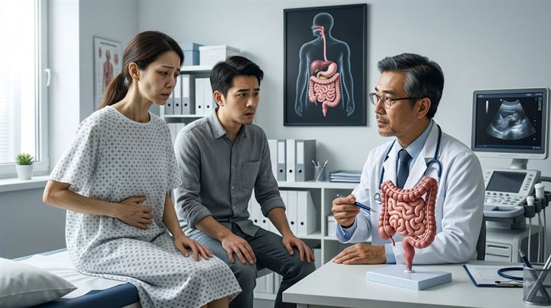 吳文傑提到,因患者確診,緊急安排她弟弟接受生平第一次大腸鏡檢查。(示意圖/AI製圖)