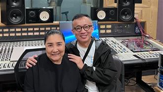 陳盈潔逝世，與生前好友許常德。（圖／翻攝自臉書）
