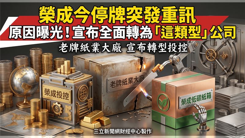 榮成今停牌突發重訊！宣布轉型投控