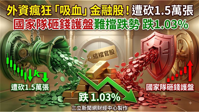 外資吸血金融股！國家隊2.6億護這檔官股