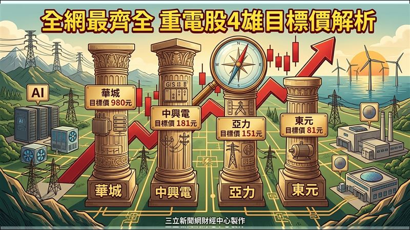 全網最齊全　重電股4雄目標價解析