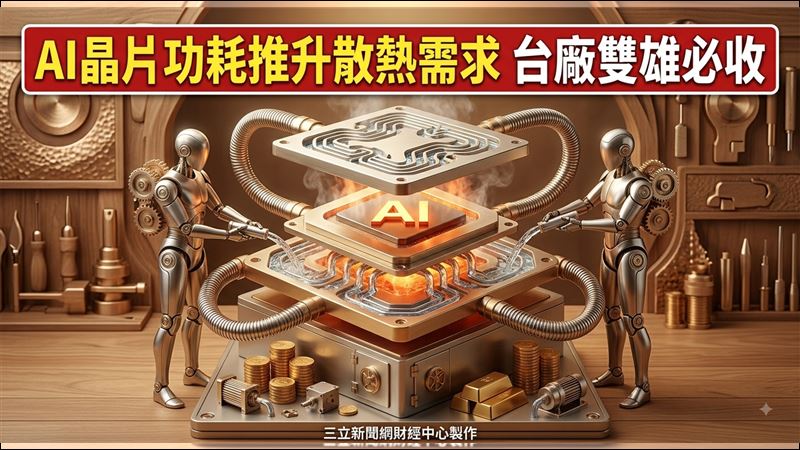AI晶片功耗推升散熱需求　台廠雙雄必收