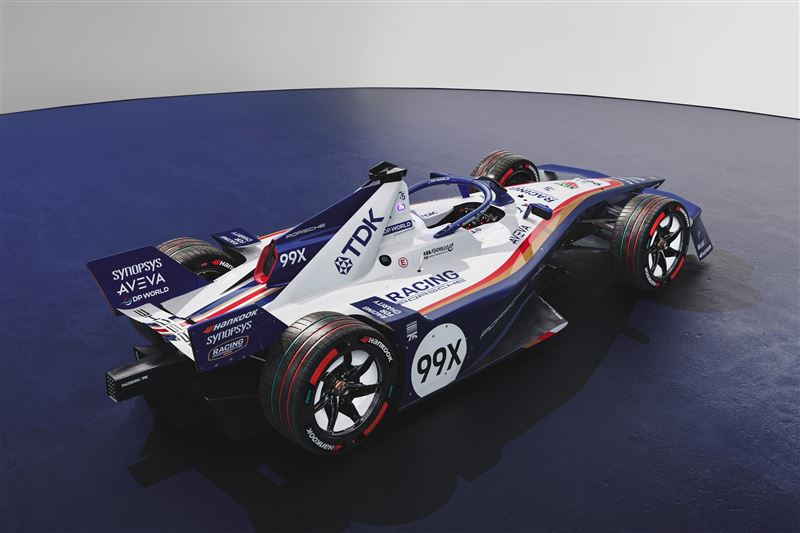 Porsche 99X電動方程式賽車。(圖/Porsche提供)
