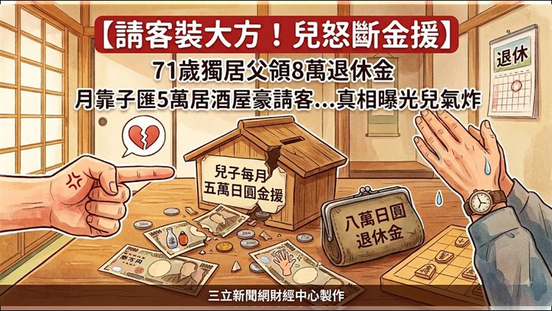 8萬退休金撐不起生活　請客充老闆撐場面