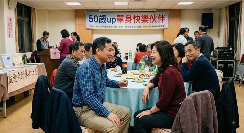 人夫阿力(化名)佯裝單身加入單身俱樂部,結識小四。(示意圖/AI生成)