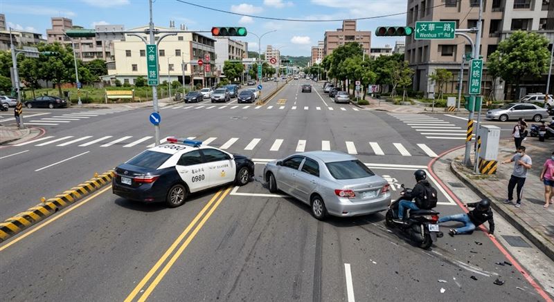 桃警急切攔查…男大生摔車斷腿　國賠出爐