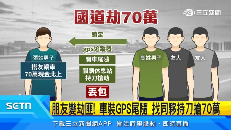 張男被搶後還被丟包在歸仁