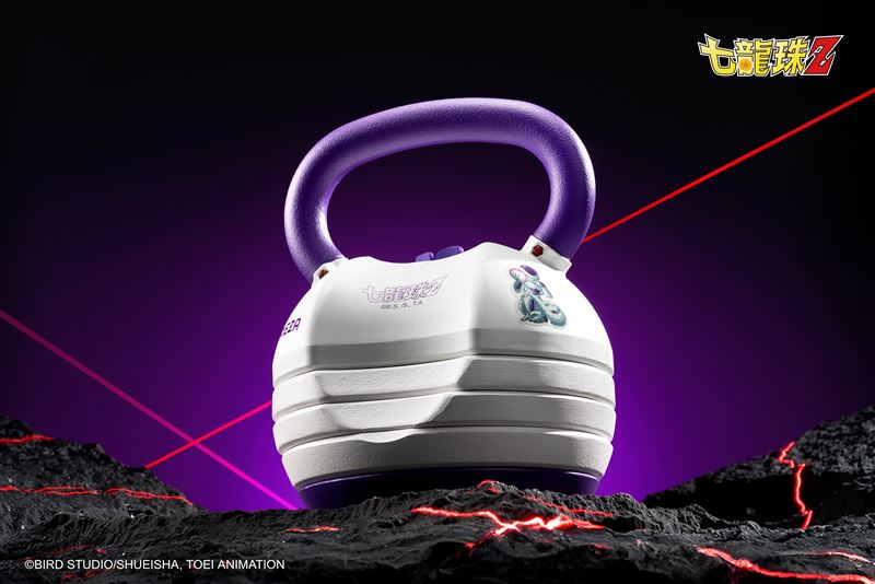 BYZOOM FITNESS推出《七龍珠Z》弗力札款22.6KG五段可調式壺鈴。(圖/品牌業者提供)