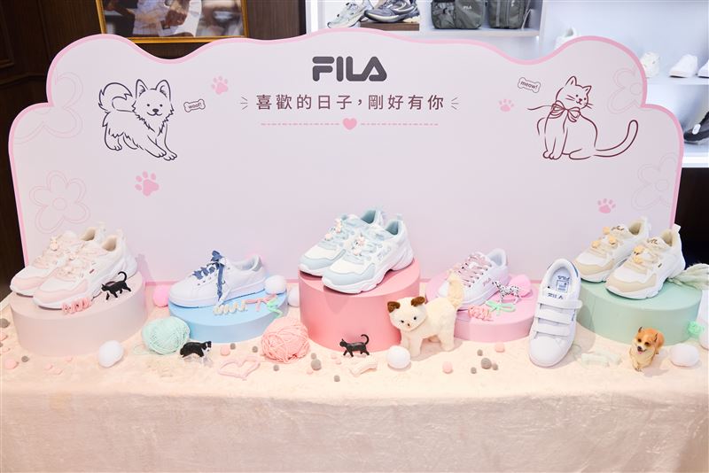 FILA以「喜歡的日子,剛好有你MY FAVORITE DAY」揭開早秋穿搭序幕。(圖/品牌業者提供)