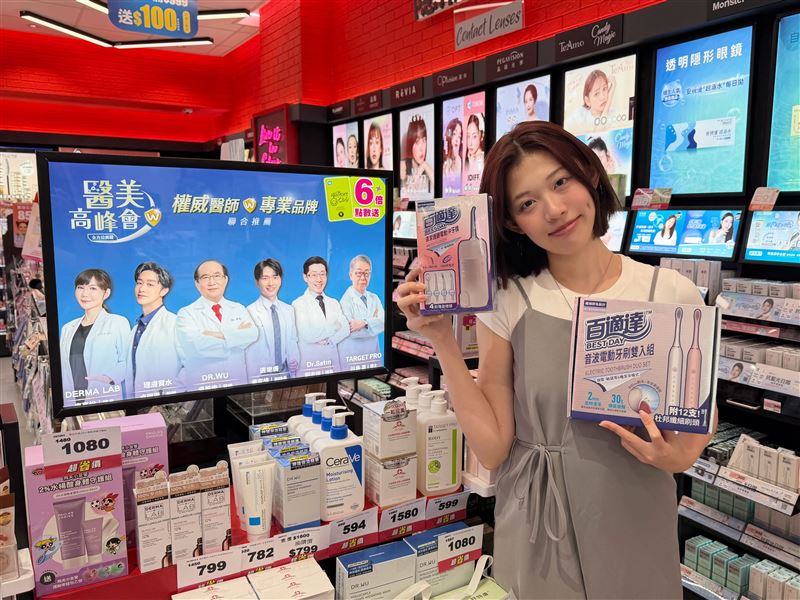 屈臣氏「醫美高峰會」祭出千件商品買1送1、滿額好禮三重送。(圖/品牌業者提供)