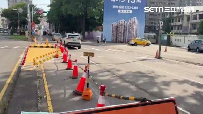 獨／分隔島改善「向外突」！車輛急閃