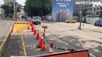 獨／分隔島改善「向外突」！車輛急閃