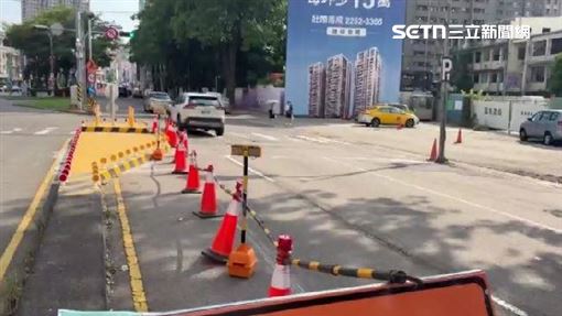獨／分隔島改善「向外突」！車輛急閃