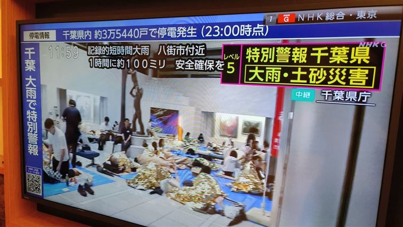 千葉暴雨(圖/許晶晶提供)