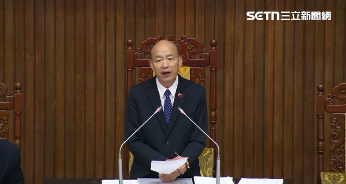 立法院長韓國瑜主持議事。(圖/翻攝畫面)