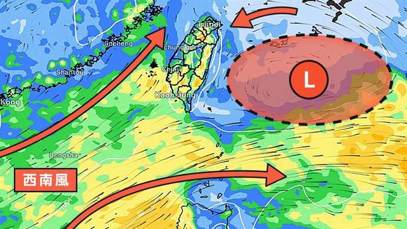 週末全台溼答答!「降雨熱區」曝光