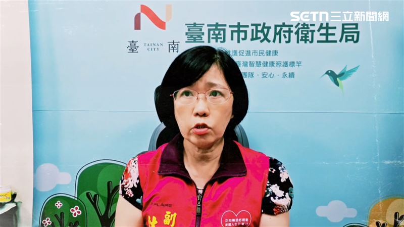 台南市衛生局副局長林碧芬說明稽查結果。(圖/翻攝畫面)