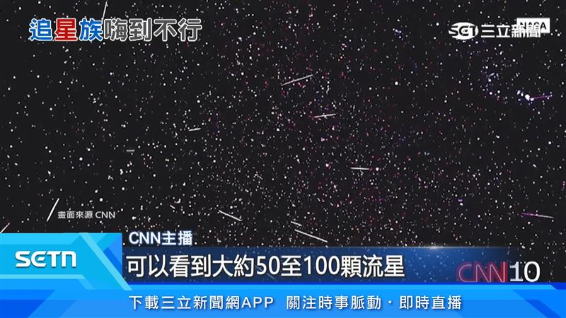 這次的流星雨會特別清楚。(圖/翻攝自CNN)