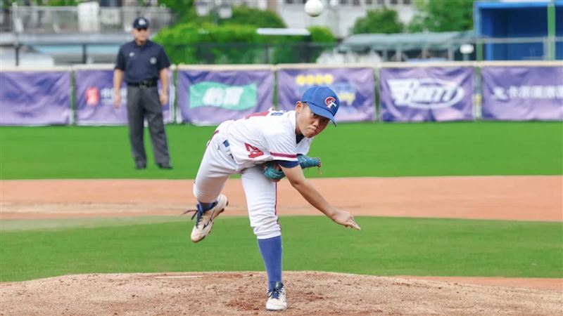 U12台灣小將彭宇睿。（圖／中國棒協提供）
