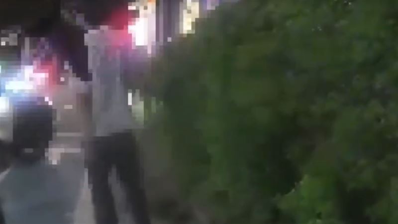 新北市新莊區中正路昨晚(14日)發生當街砍人案。(圖/翻攝畫面)