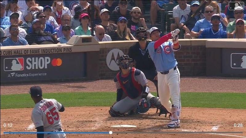 鈴木誠也炸裂3分砲,小熊終場3:0完封紅雀。(圖/翻攝自MLB官網)
