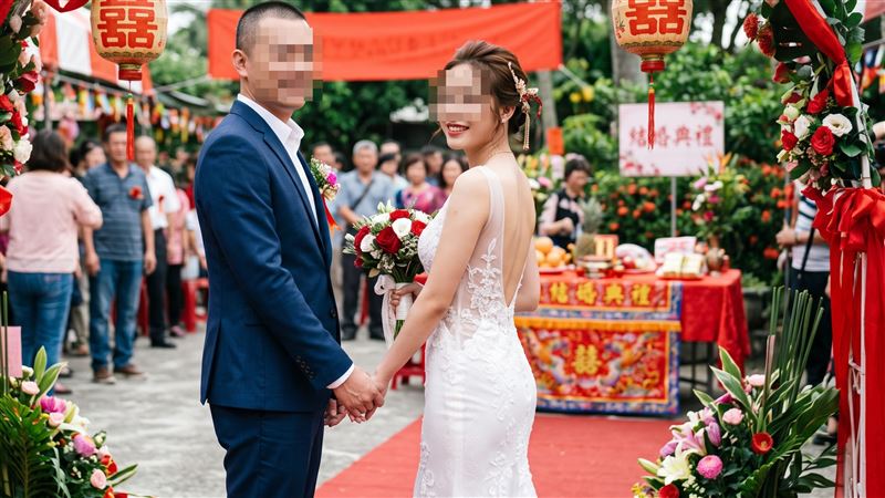 台灣男子迎娶年輕貌美的越南籍妻子,妻子來台同居才6天就離家失聯。(示意圖/AI製圖)