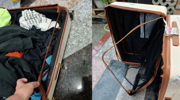 法主持人開箱超噁異味行李箱　崩潰畫面曝