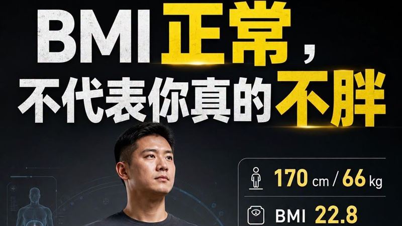 醫師王思恒表示,BMI正常,不代表你真的不胖。(圖/取自王思恒的粉專)