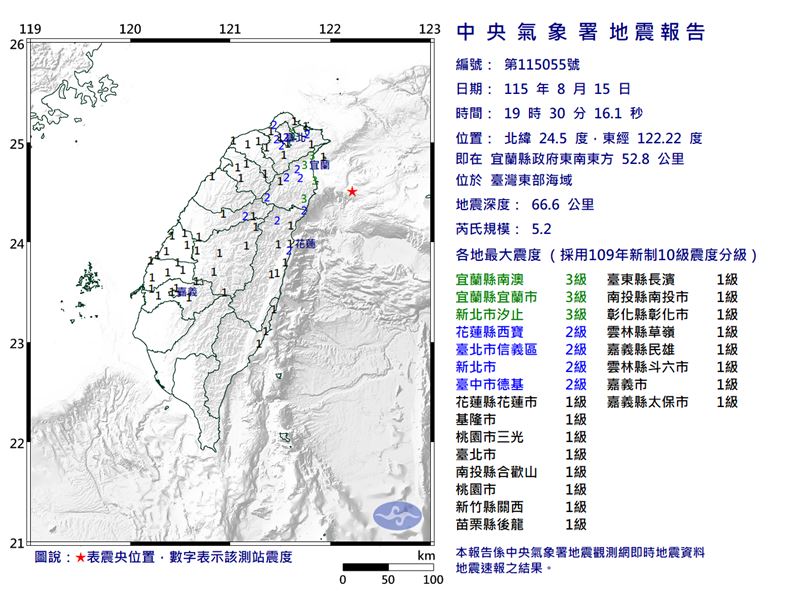 地震報告