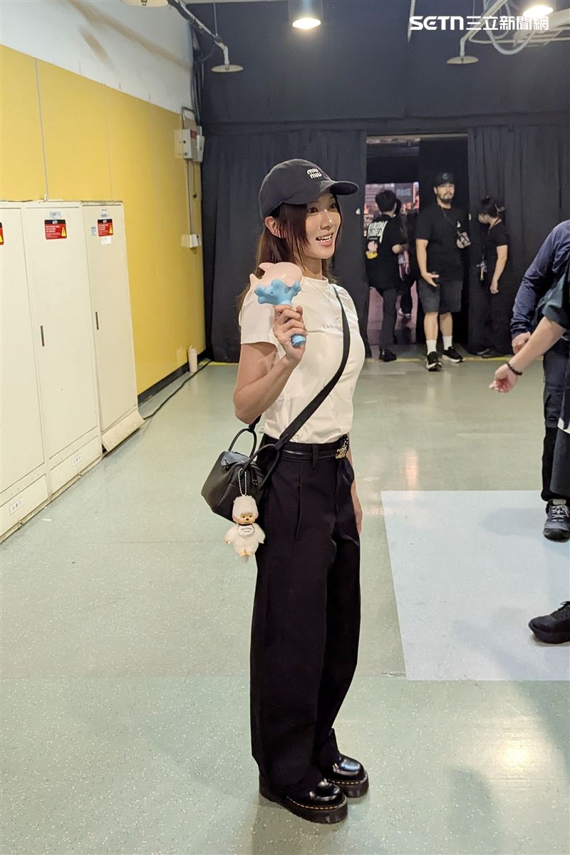 阿璞女友豆花妹特別來演唱會應援。(圖/記者鄭孟晃攝影)