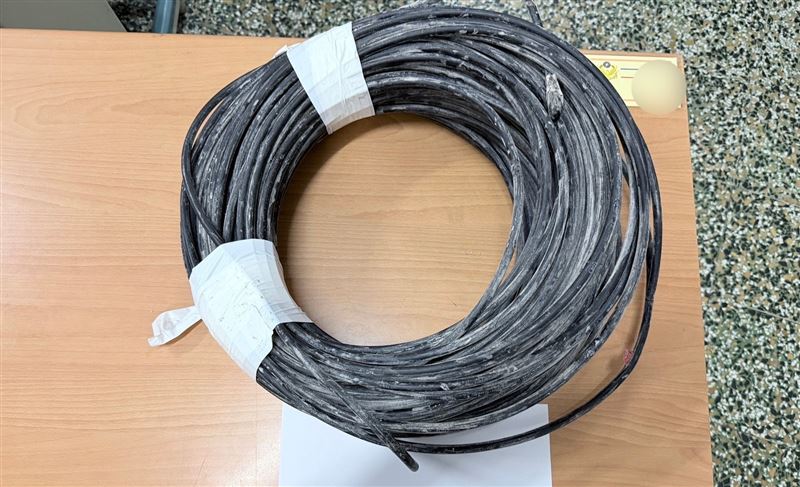 陳男所竊得之電纜線價值約6千元。（圖／翻攝畫面）
