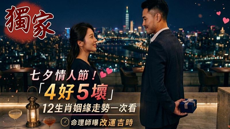 獨／七夕情人節！命理師曝12生肖姻緣走勢