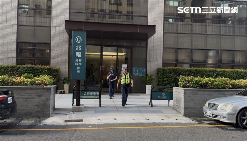 診所二度報警要媒體「站遠一點」,避免造成困擾。(圖/民眾提供)