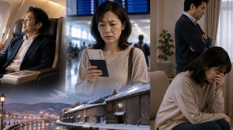 夫妻旅行夫只幫自己升等　妻冷戰竟收離婚