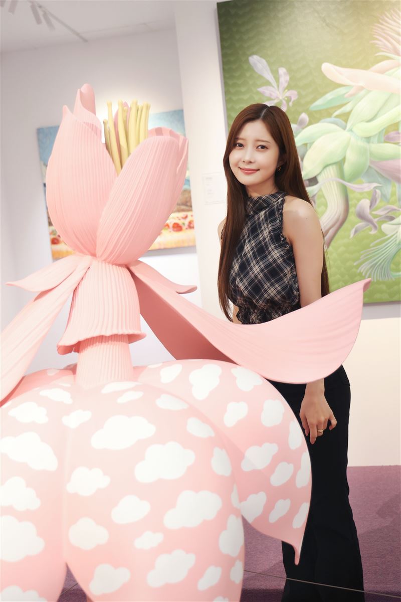 日本女星松川星首度公開來台活動接受專訪。(圖/攝影龐文宏授權提供,未經同意請勿轉載)