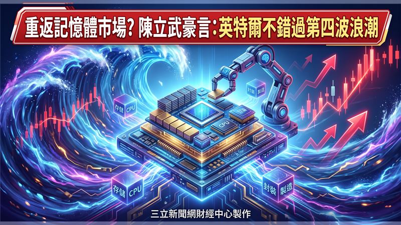 英特爾殺回記憶體? 陳立武：不再錯過浪潮
