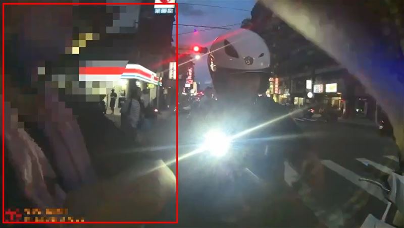 警方要求曾男進行毒測遭拒。(圖/翻攝畫面)