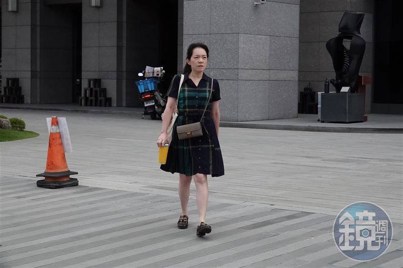陳幸妤今天一早受訪。(圖/鏡週刊)