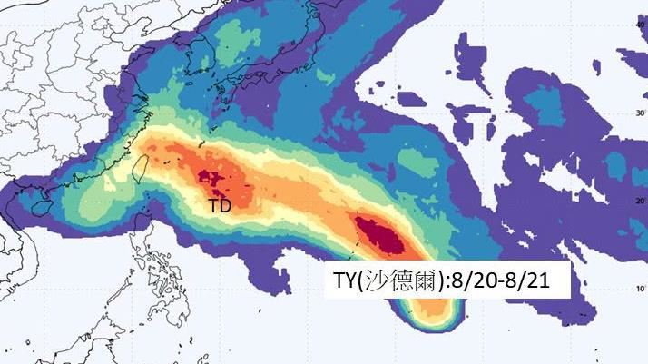 颱風侵台機率曝光 雨炸6天「紅到發黑」