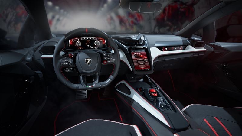 車內打造出宛如戰鬥機座艙的氛圍。(圖/翻攝Lamborghini網站)