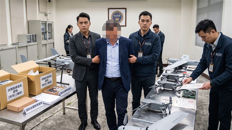 高雄某航科技股份有限公司,得標陸軍第八軍團「無人機採購案」,交付產品時,竟涉嫌混充中國封裝的晶片與飛行控制板,以偽造產地證明等方式企圖蒙混過關,遭軍方檢舉。(示意圖/AI製圖)