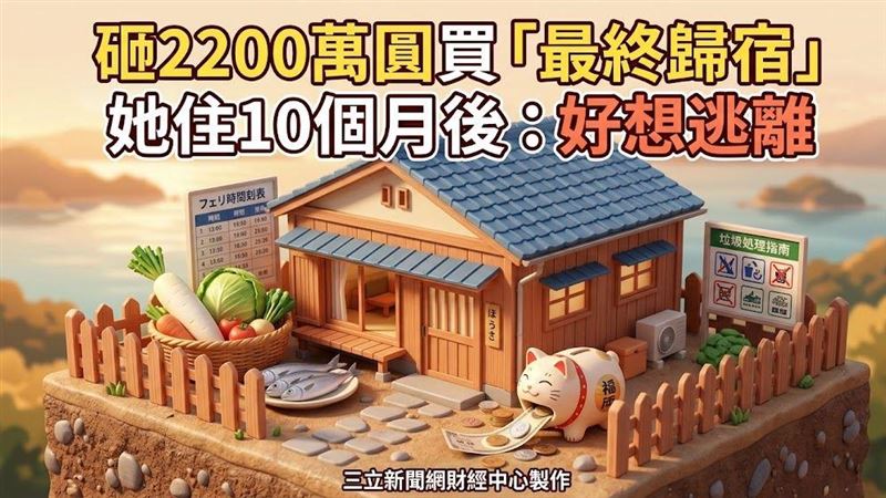 砸2200萬圓移居海島養老　壓力大到想逃