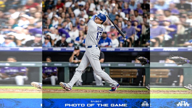大谷翔平敲出轉戰道奇的第138支全壘打。(圖/翻攝自道奇推特)