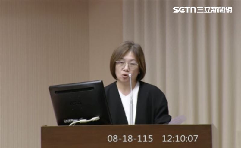 陳培瑜發言時指出，藍白至今已擋下民進黨立委所提國安法案1272次（圖／翻攝畫面）