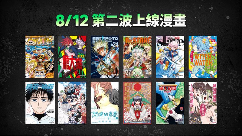 LINE WEBTOON上有《ONE PIECE~航海王~》、《膽大黨》等熱門日漫最新集數。(圖/LINE提供)